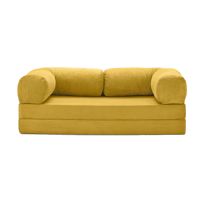 Versatile Corduroy Sofa — Relax, Sleep, Live in Style
