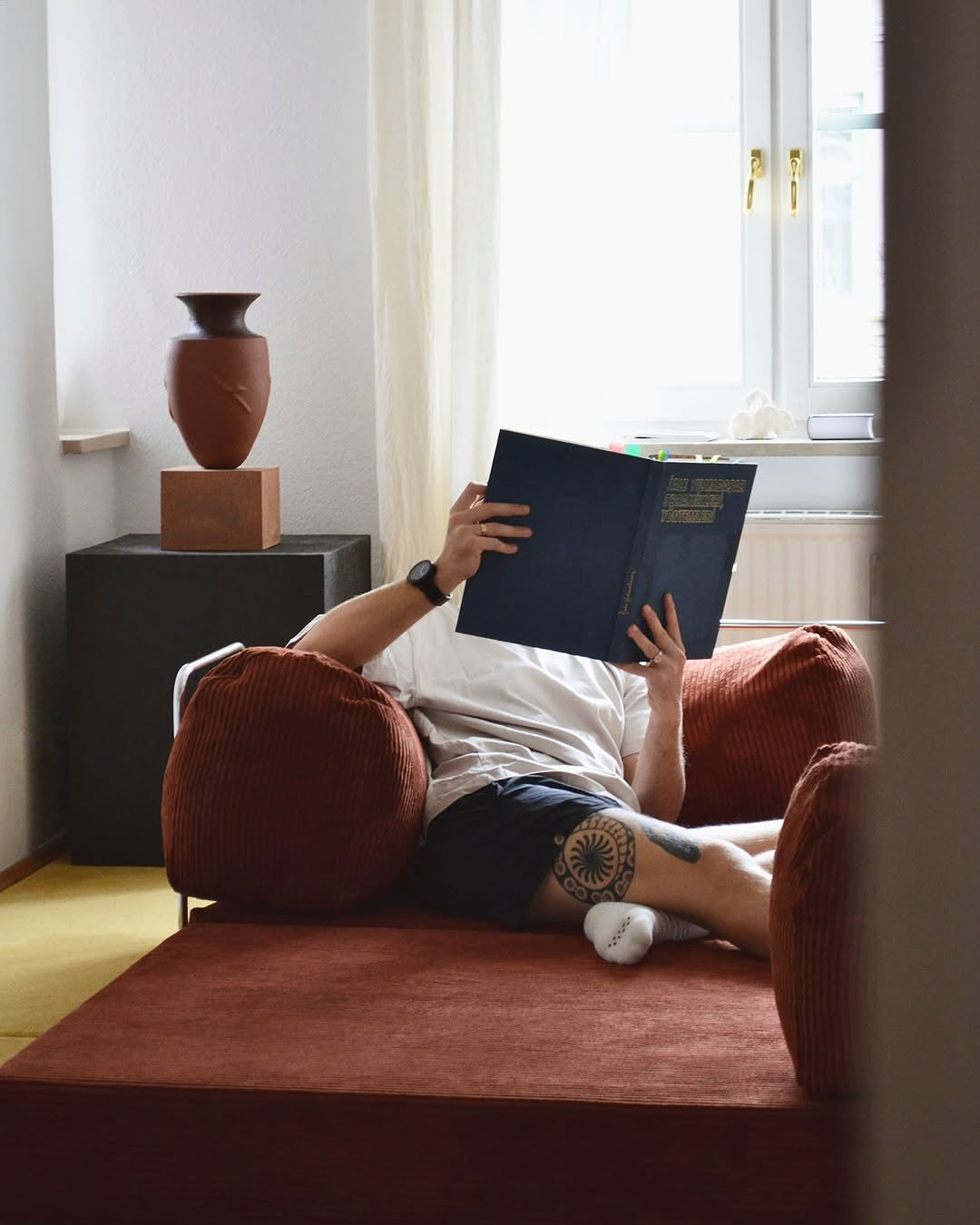 Versatile Corduroy Sofa — Relax, Sleep, Live in Style