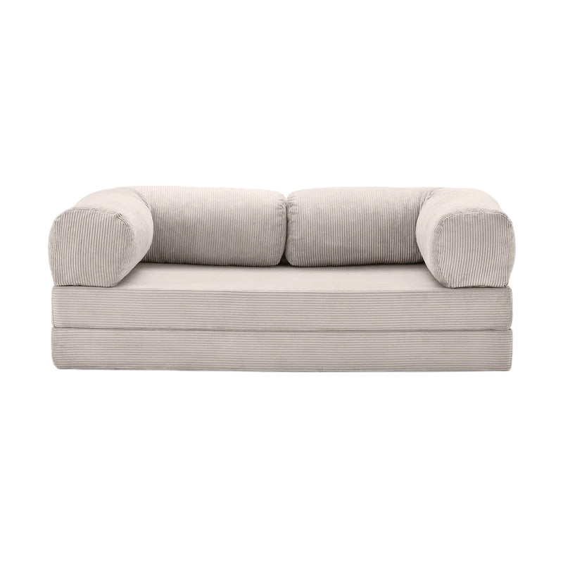 Versatile Corduroy Sofa — Relax, Sleep, Live in Style