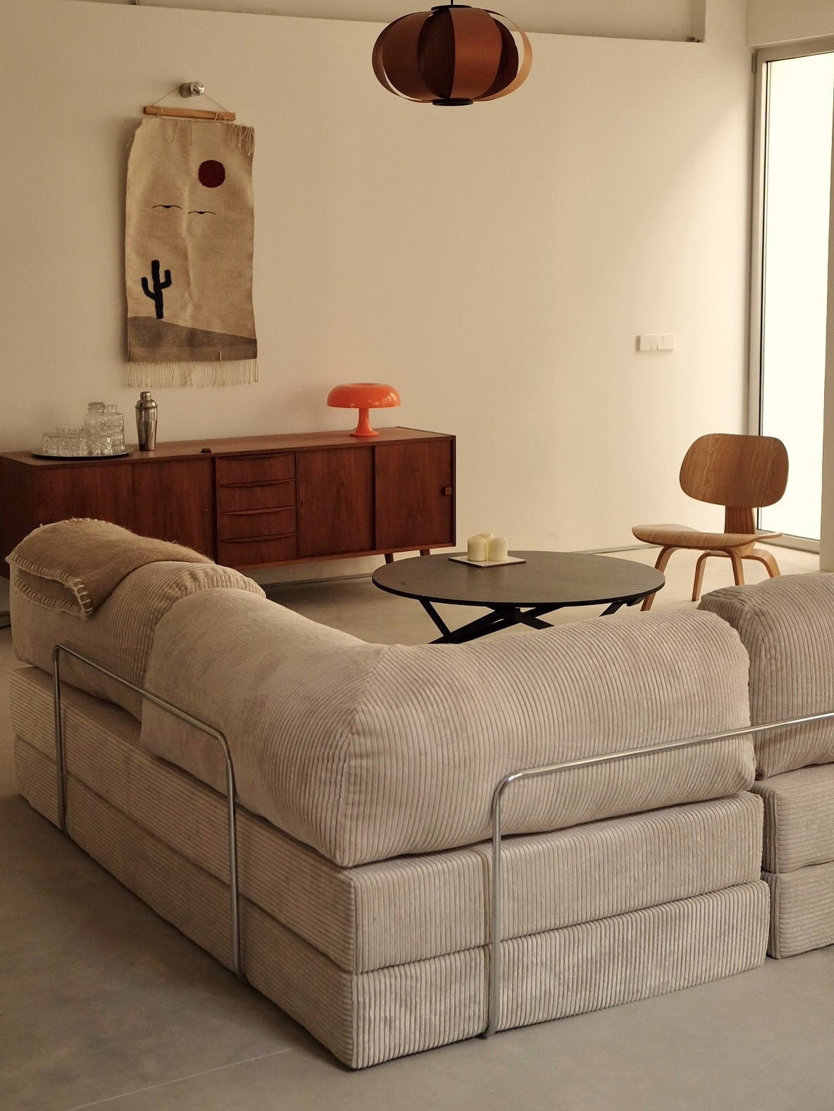 Versatile Corduroy Sofa — Relax, Sleep, Live in Style