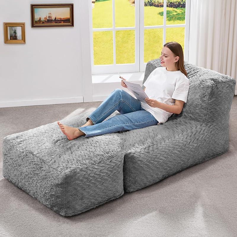 Big Bean Bag Lounger — Sink Into Cloud-Like Comfort