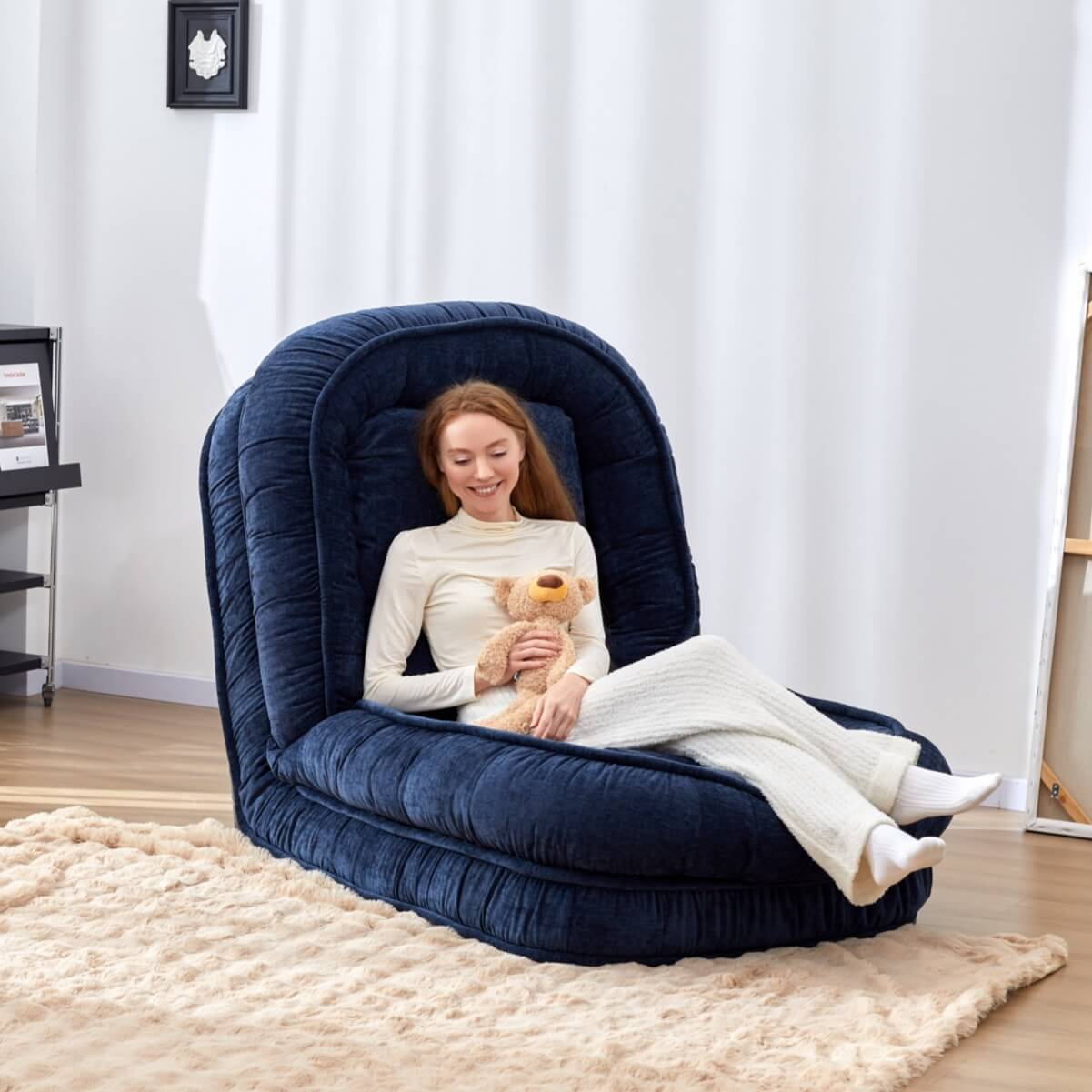 Foldable Lazy Sofa Bed Chair — Compact Comfort, Anytime