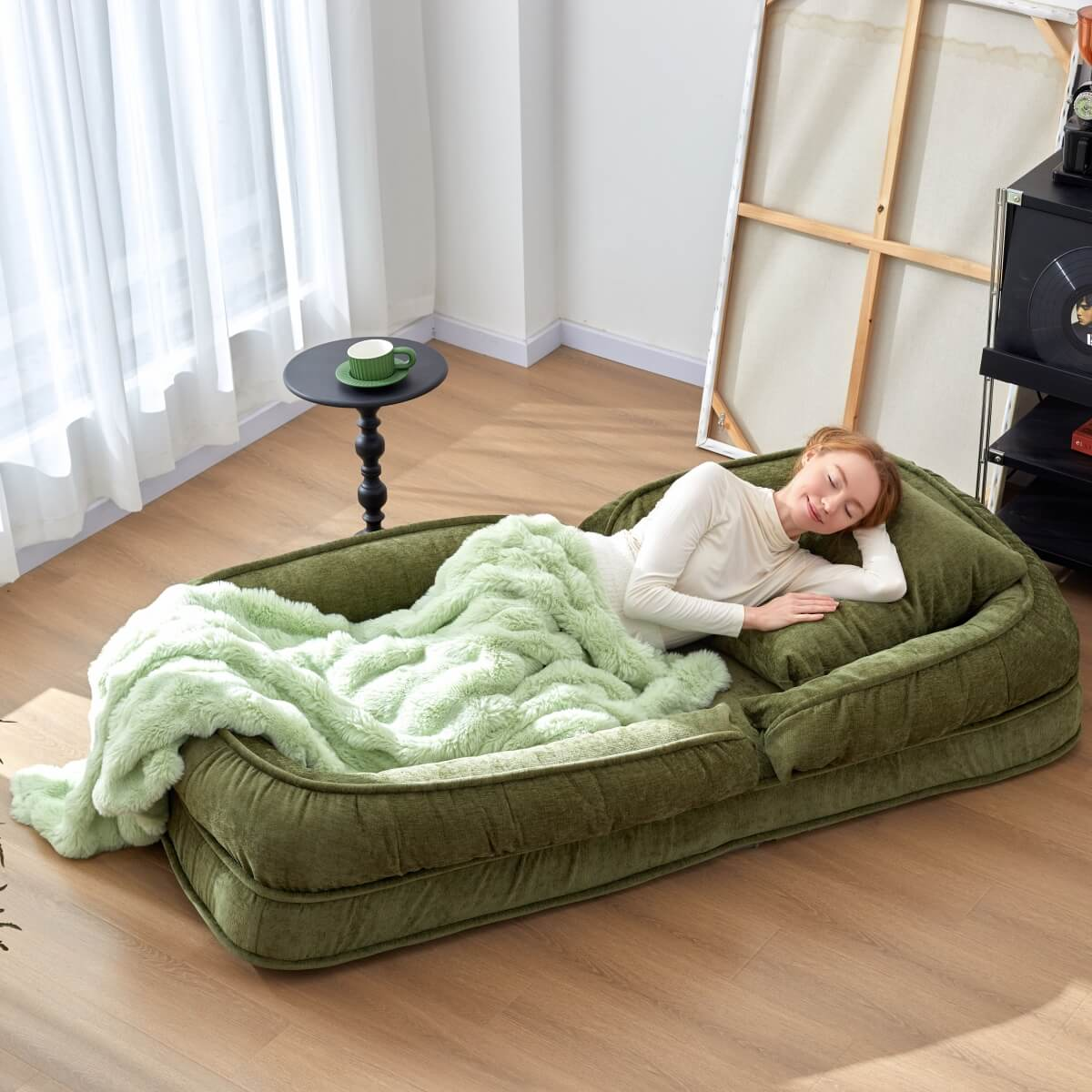 Foldable Lazy Sofa Bed Chair — Compact Comfort, Anytime