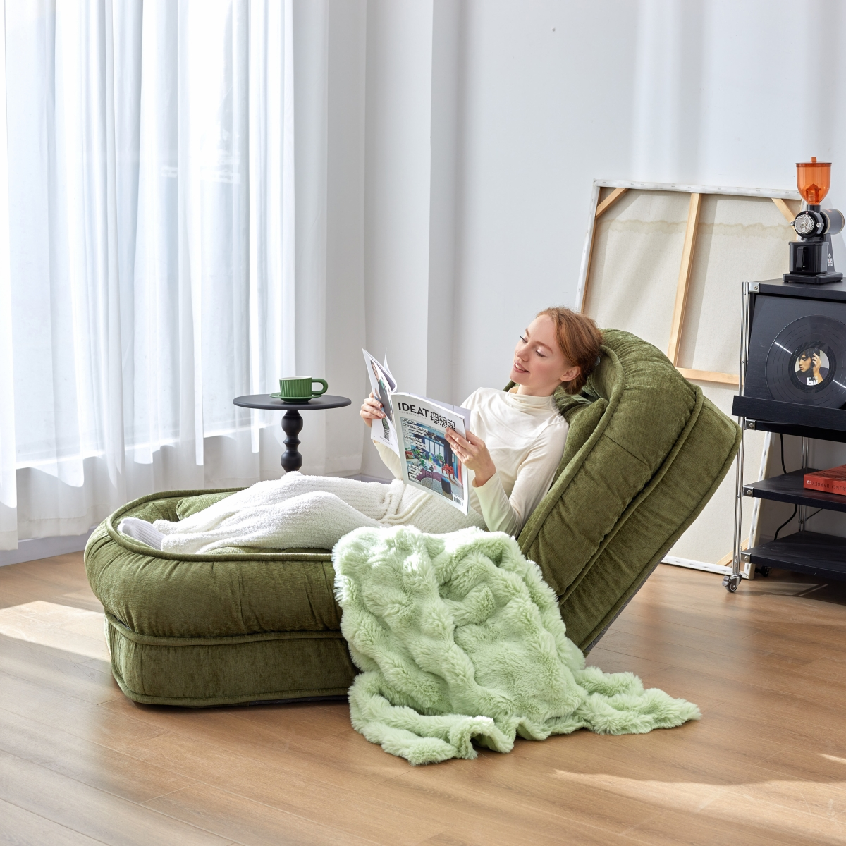 Foldable Lazy Sofa Bed Chair — Compact Comfort, Anytime