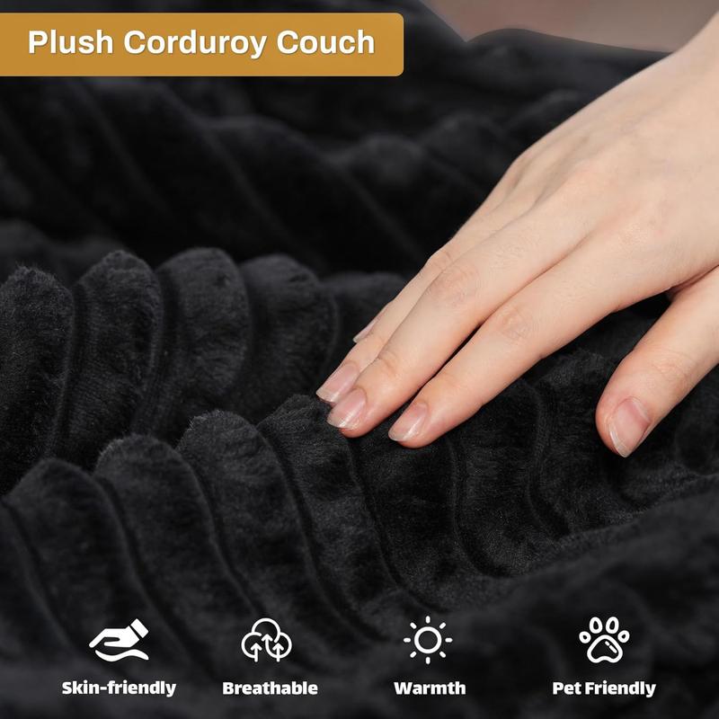 U-Shaped Corduroy Sofa Bed — The Comfort Revolution for Small Homes