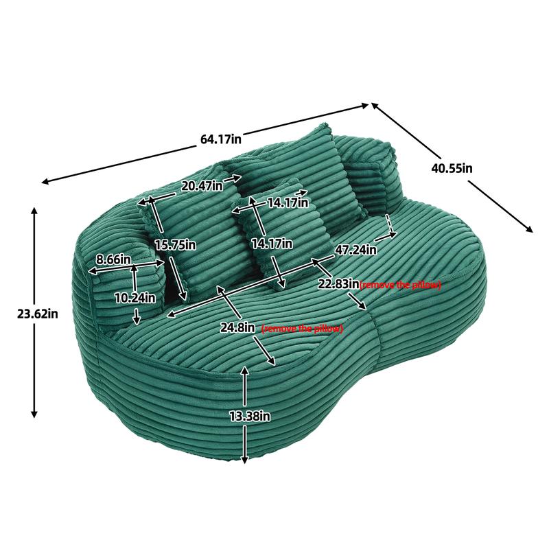 Ergonomic Bean Bag Sofa — Plush, Supportive &amp; Versatile
