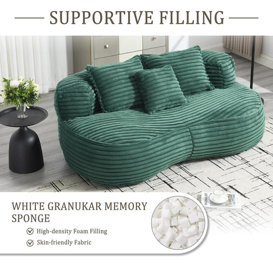 Ergonomic Bean Bag Sofa — Plush, Supportive &amp; Versatile