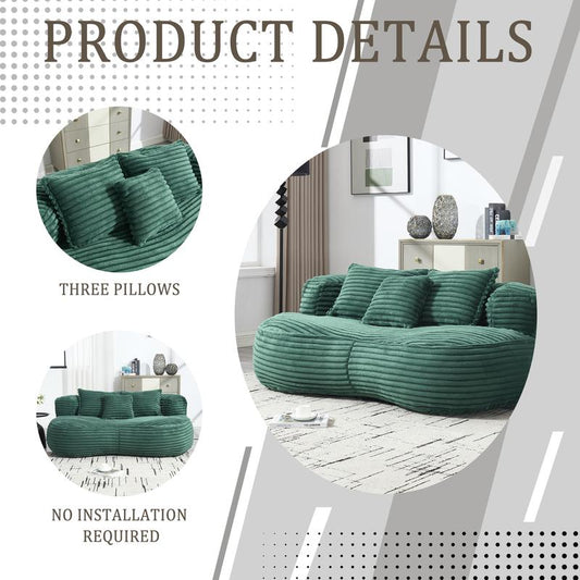 Ergonomic Bean Bag Sofa — Plush, Supportive &amp; Versatile