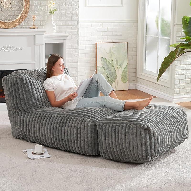 Big Bean Bag Lounger — Sink Into Cloud-Like Comfort